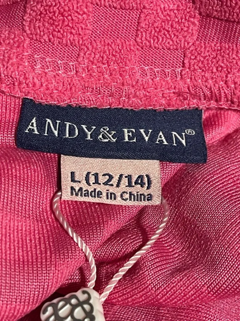 Andy & Evan Kids Terry Button Up Set Pink Available in Girls M L XL